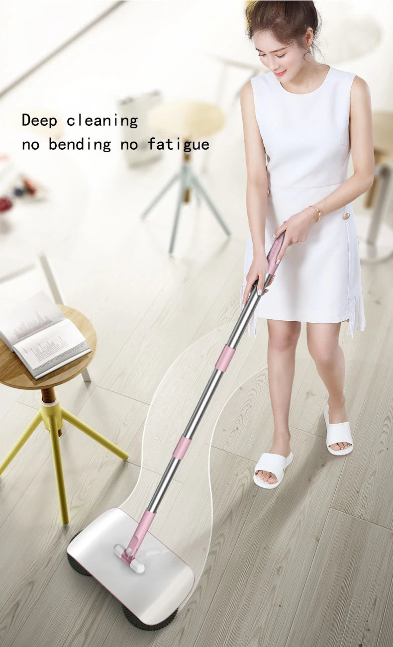 Push Broom Household Vacuum Cleaner Cleaning Machine Broom Mop Set