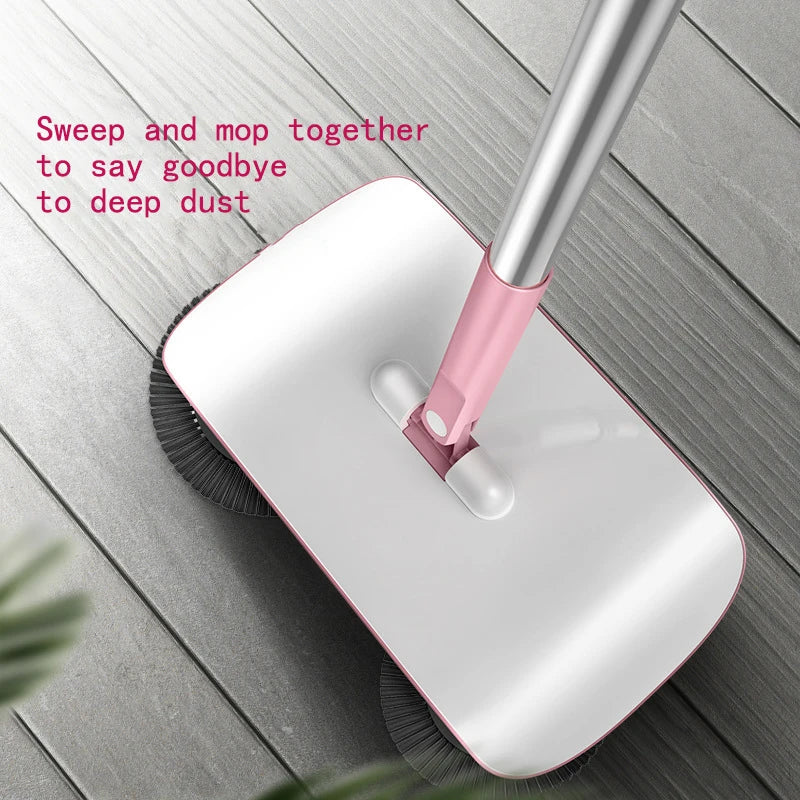 Push Broom Household Vacuum Cleaner Cleaning Machine Broom Mop Set Bedroom Kitchen Cleaning Household Floor Carpet Cleaning